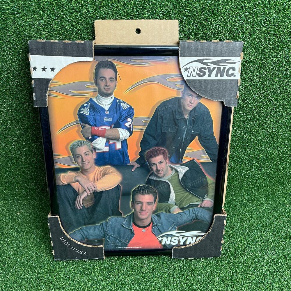 Vintage 1999s NSYNC Music Photo Frame Collectible Decor 8" x 10"